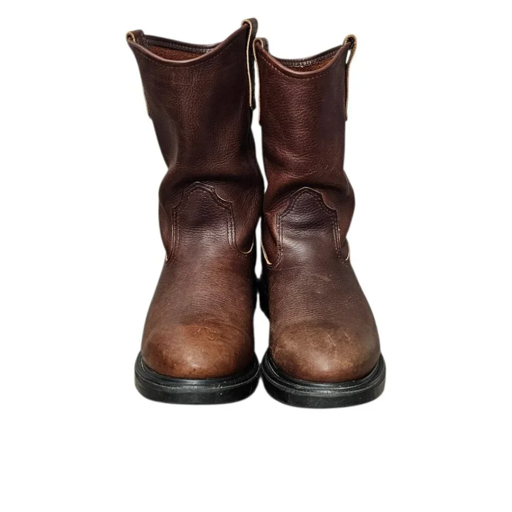 Red Wing SuperSole Pecos Men's 11-inch Leather Soft Toe Pull-On Work Boot Brown